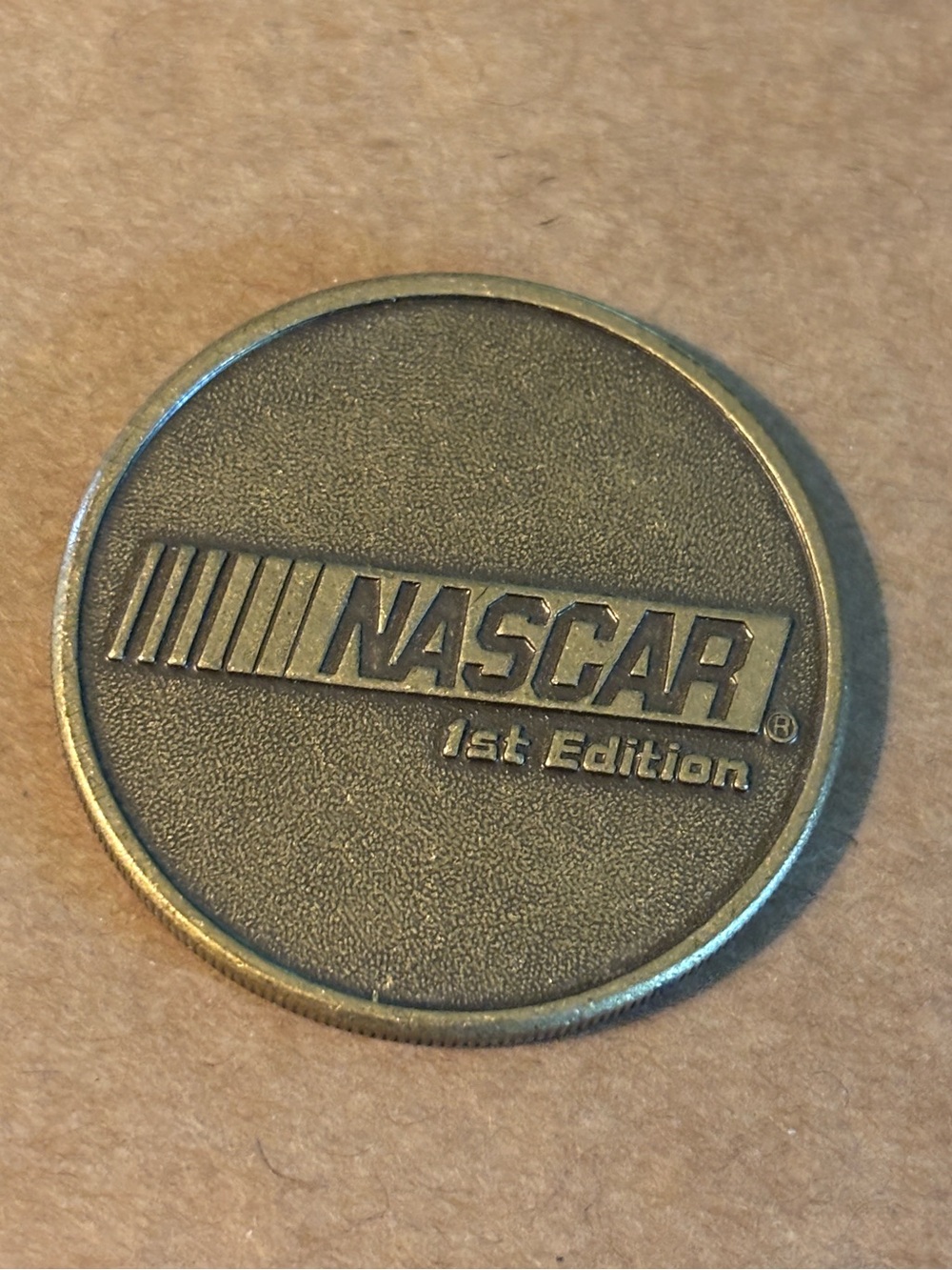 Vintage NASCAR Thrills 1st Edition Collector Series Token Coin Racing Sam Bass